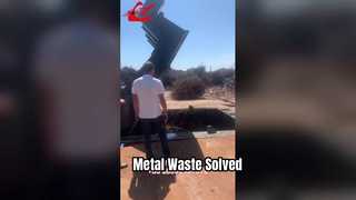 Bekijk: Stevige afvalmetaalpersapparatuur voor een showcase van afvalbeheer