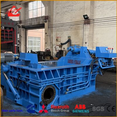 Large Chamber 1600 KN Metal Baler For Medium-Capacity Scrap Recycling With Advanced PLC Control System