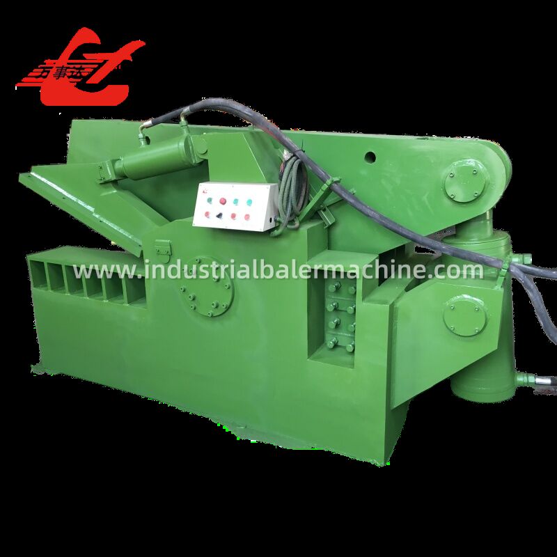 Hydraulic Alligator Shear 630kN Scrap Metal Cutting Machine with 600mm Blade for Steel Bar