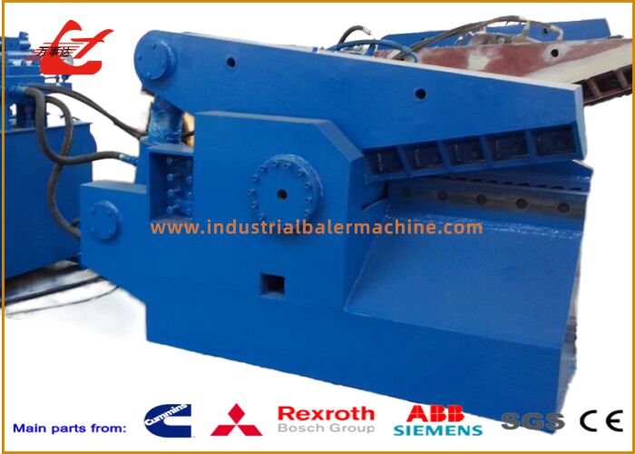 Alligator Shear Machine 1200kN Force With 800mm Blade Compact Scrap Metal Cutter