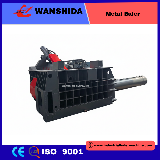 Metal Hydraulic Baling Press Solution  100 Ton Nominal Force With 1000×600mm Press Chamber