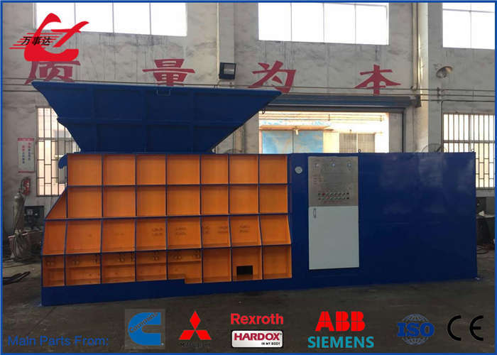 Hydraulic Horizontal Container Scrap Shear 4000kN Industrial Huge Hydraulic System For Heavy Steel In Manufacturing Plant